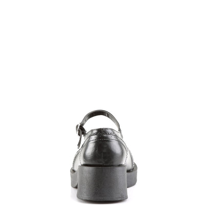 Demonia Cult Best Seller - "Crux-07" Platforms - Black Vegan Leather