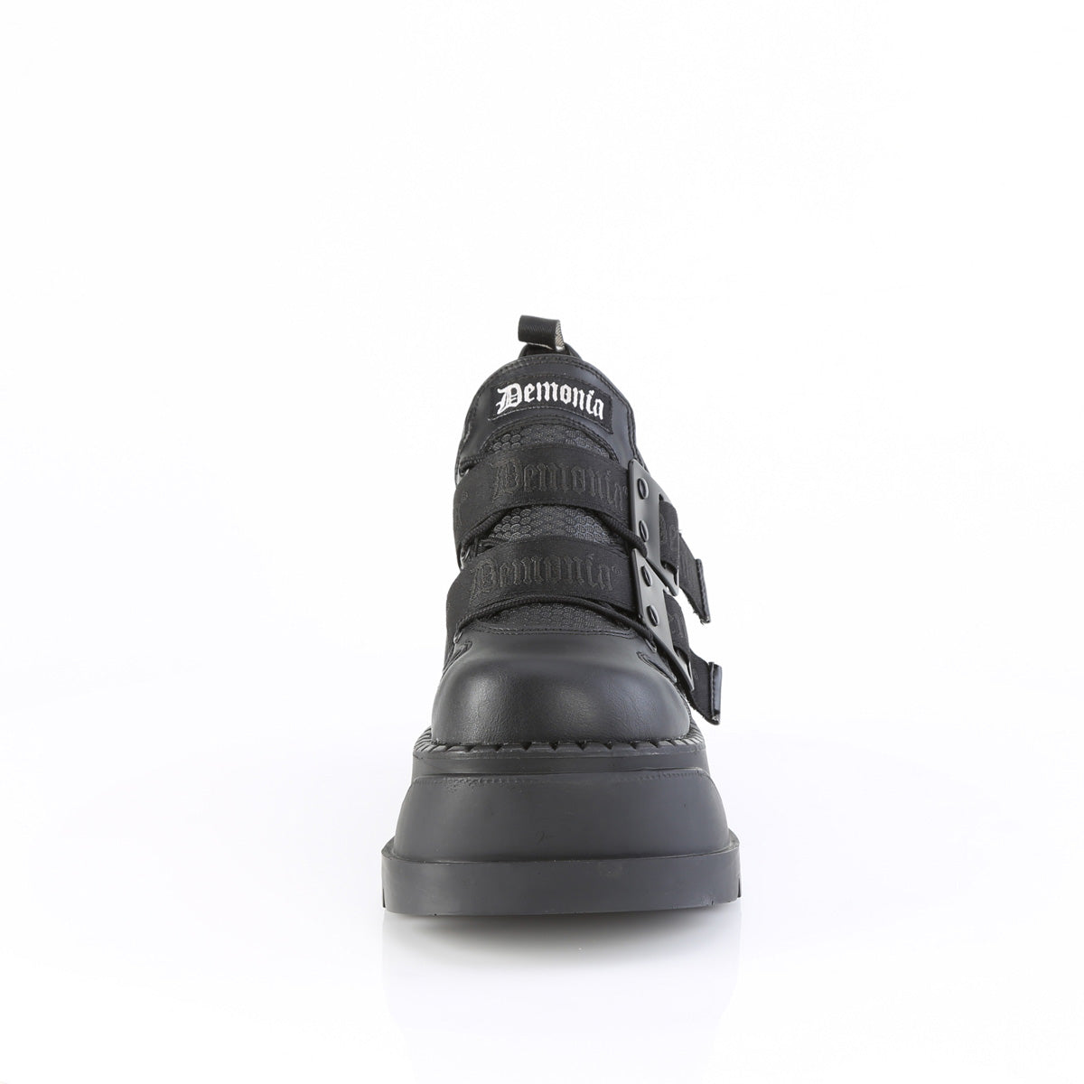 Demonia Cult Recommended - "Stomp-28" Platforms - Black Patent-Vegan Leather