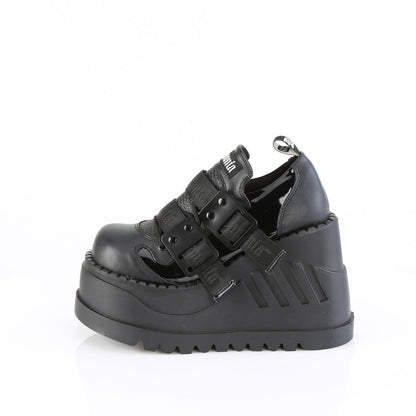 Demonia Cult Recommended - "Stomp-28" Platforms - Black Patent-Vegan Leather