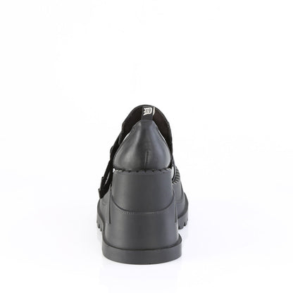 Demonia Cult Recommended - "Stomp-28" Platforms - Black Patent-Vegan Leather