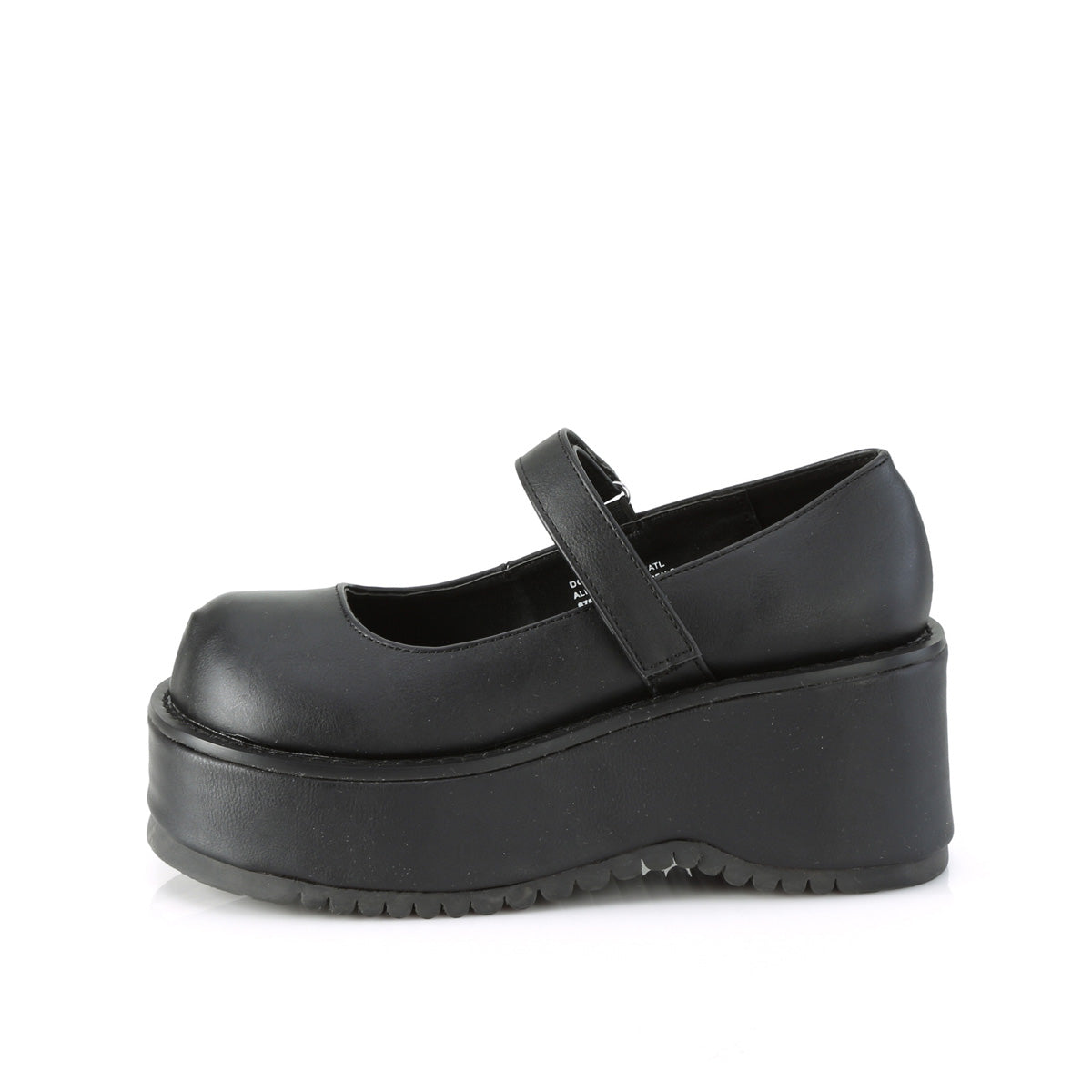 Demonia Cult Recommended - "Dollie-01" Platforms - Black Vegan Leather
