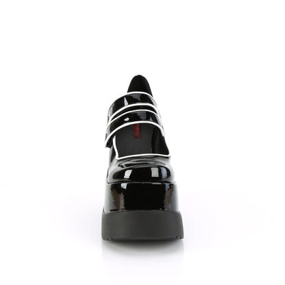 Demonia Cult Latest - "Void-37" Platforms - Black Patent