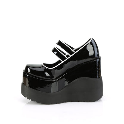 Demonia Cult Latest - "Void-37" Platforms - Black Patent