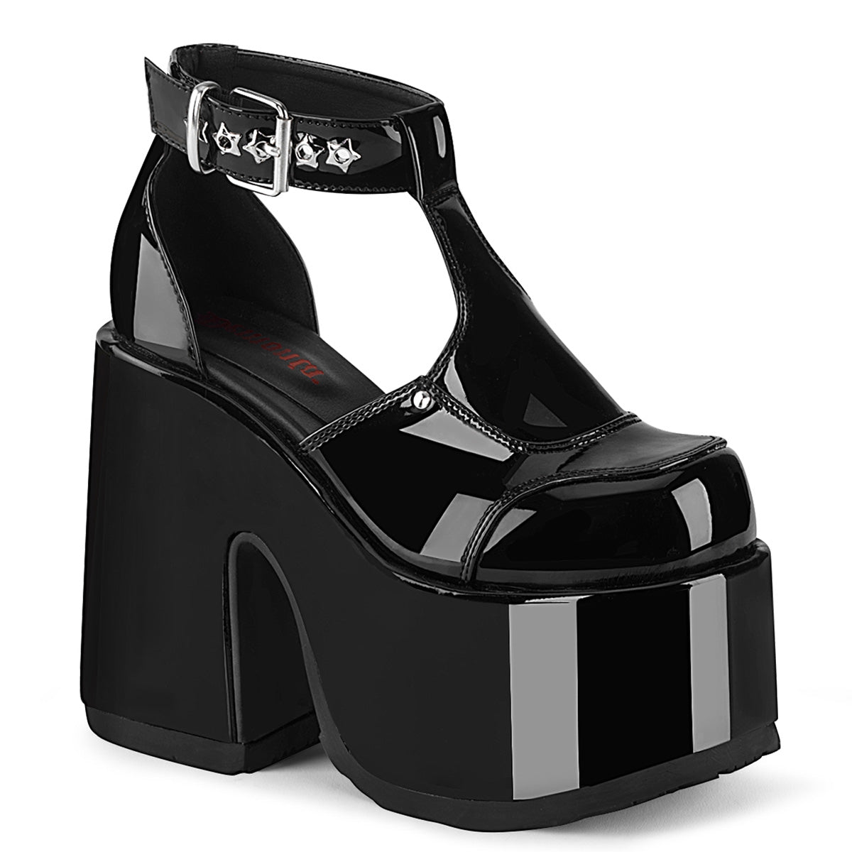 Demonia Cult Value - "Camel-103" Sandals - Black Patent