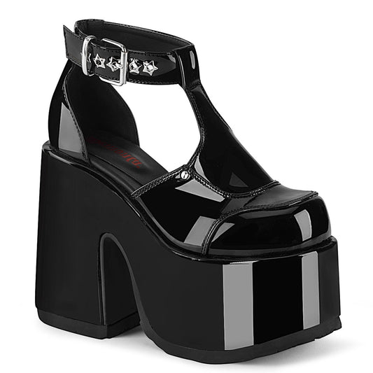 Demonia Cult Value - "Camel-103" Sandals - Black Patent