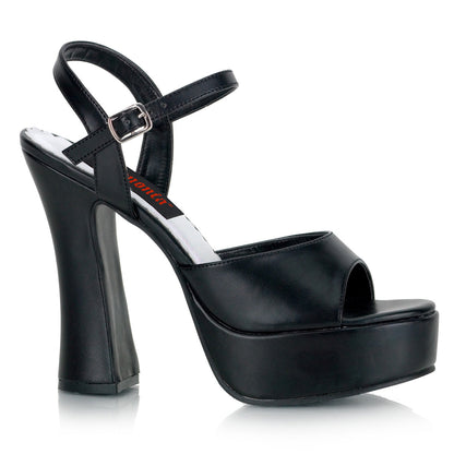 Demonia Cult Deals - "Dolly-09" Sandals - Black Vegan Leather