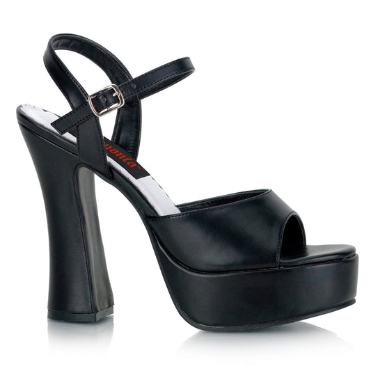 Demonia Cult Deals - "Dolly-09" Sandals - Black Vegan Leather