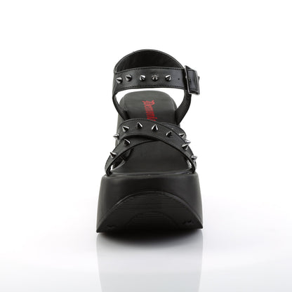 Demonia Cult Special Offer - "Dynamite-02" Sandals - Black Vegan Leather