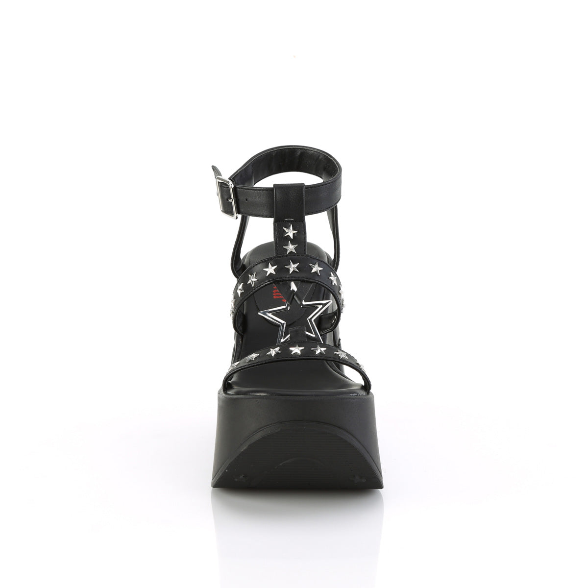 Demonia Cult New - "Dynamite-12" Sandals - Black Vegan Leather