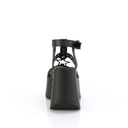 Demonia Cult New - "Dynamite-12" Sandals - Black Vegan Leather