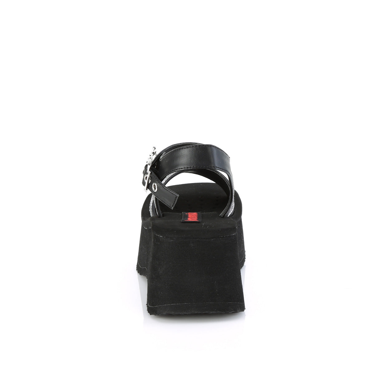 Demonia Cult Trusted - "Funn-10" Sandals - Black Vegan Leather