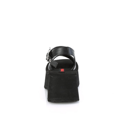 Demonia Cult Trusted - "Funn-10" Sandals - Black Vegan Leather