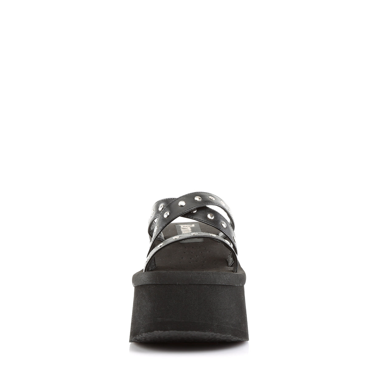 Demonia Cult Deals - "Funn-19" Sandals - Black Vegan Leather