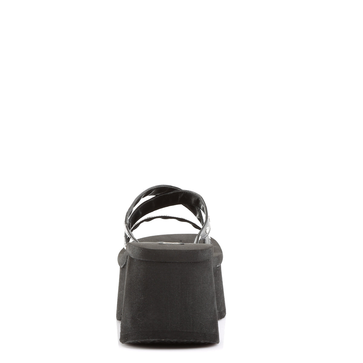 Demonia Cult Deals - "Funn-19" Sandals - Black Vegan Leather