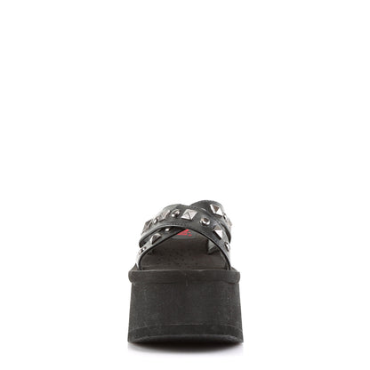 Demonia Cult Value - "Funn-29" Sandals - Black Vegan Leather