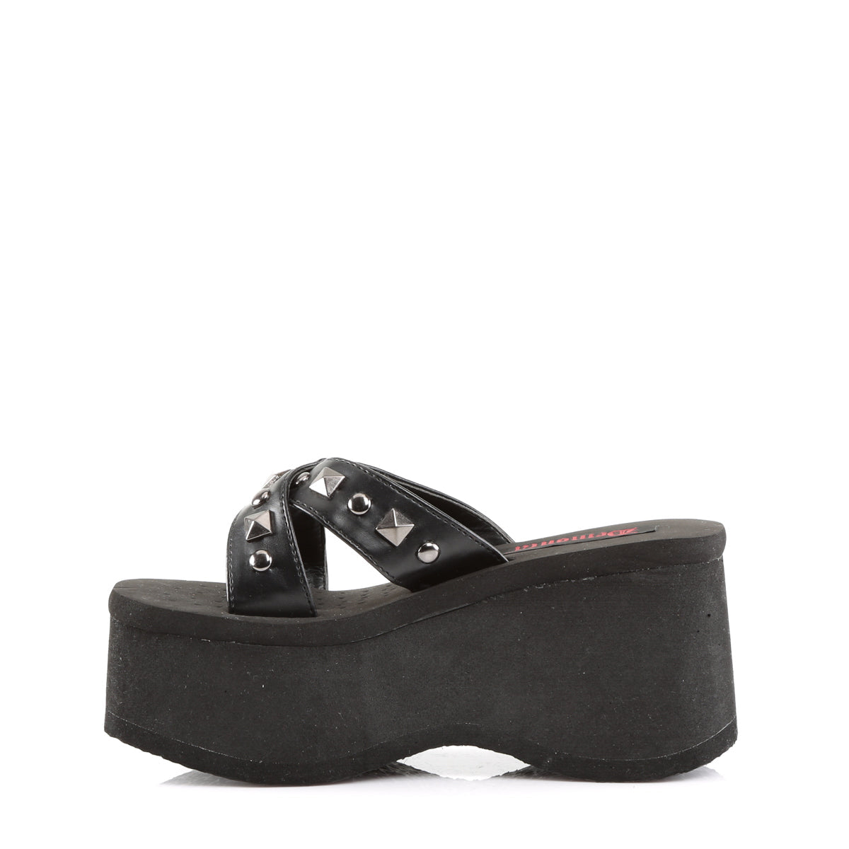 Demonia Cult Value - "Funn-29" Sandals - Black Vegan Leather