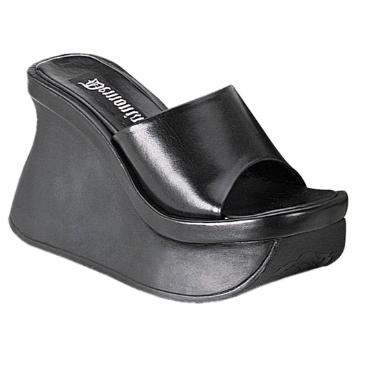 Demonia Cult Discount - "Pace-01" Sandals - Black Vegan Leather