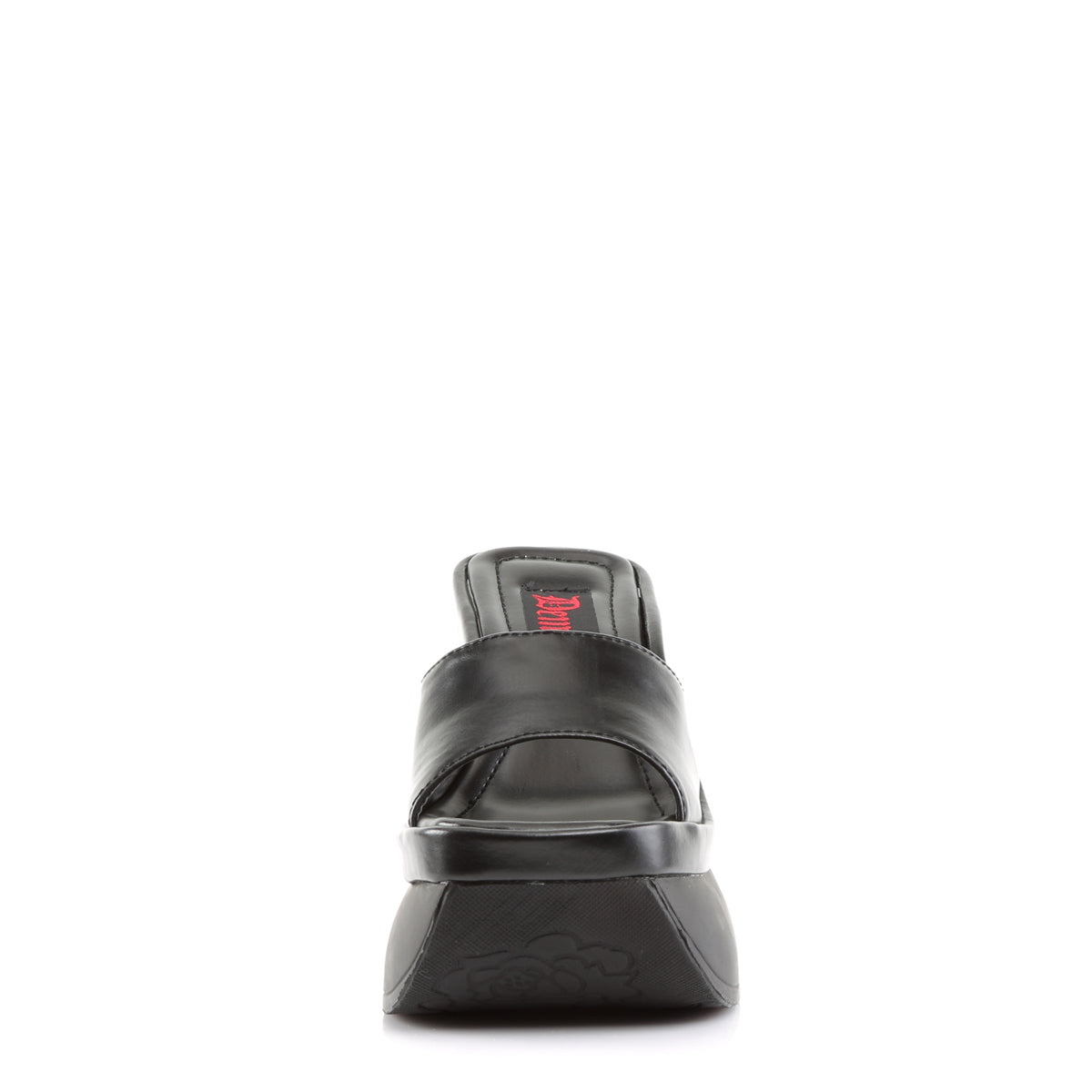 Demonia Cult Discount - "Pace-01" Sandals - Black Vegan Leather