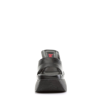 Demonia Cult Discount - "Pace-01" Sandals - Black Vegan Leather
