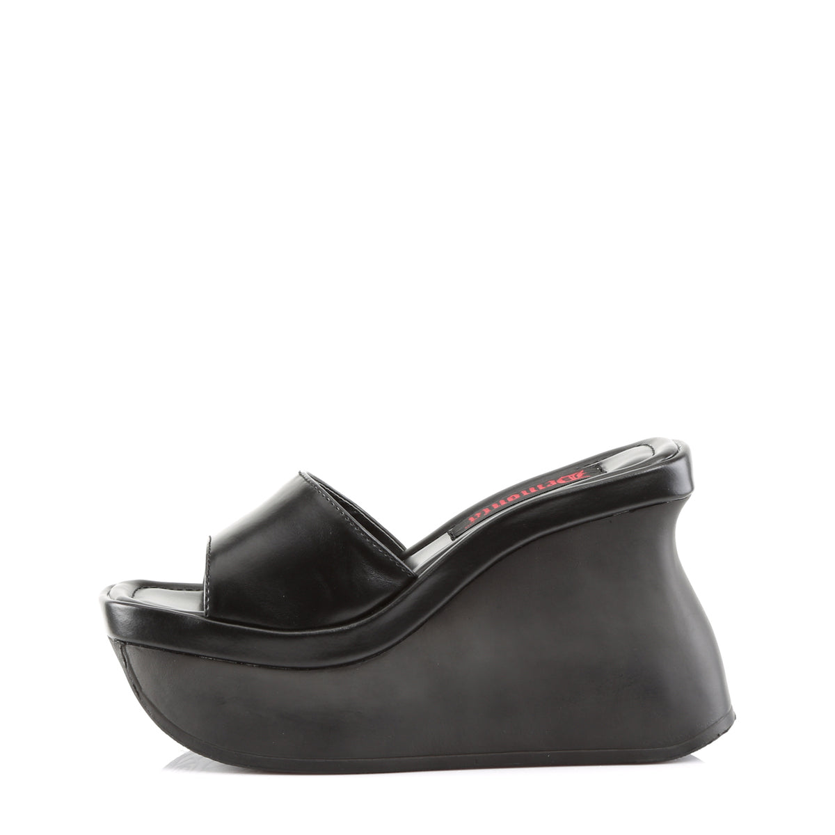 Demonia Cult Discount - "Pace-01" Sandals - Black Vegan Leather
