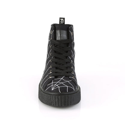 Demonia Cult New - "Sneeker-250" Sneakers - Black Canvas