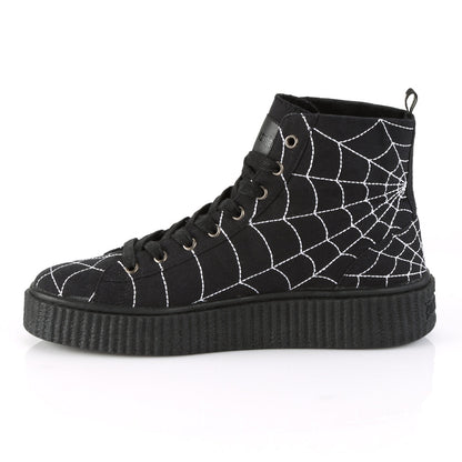 Demonia Cult New - "Sneeker-250" Sneakers - Black Canvas