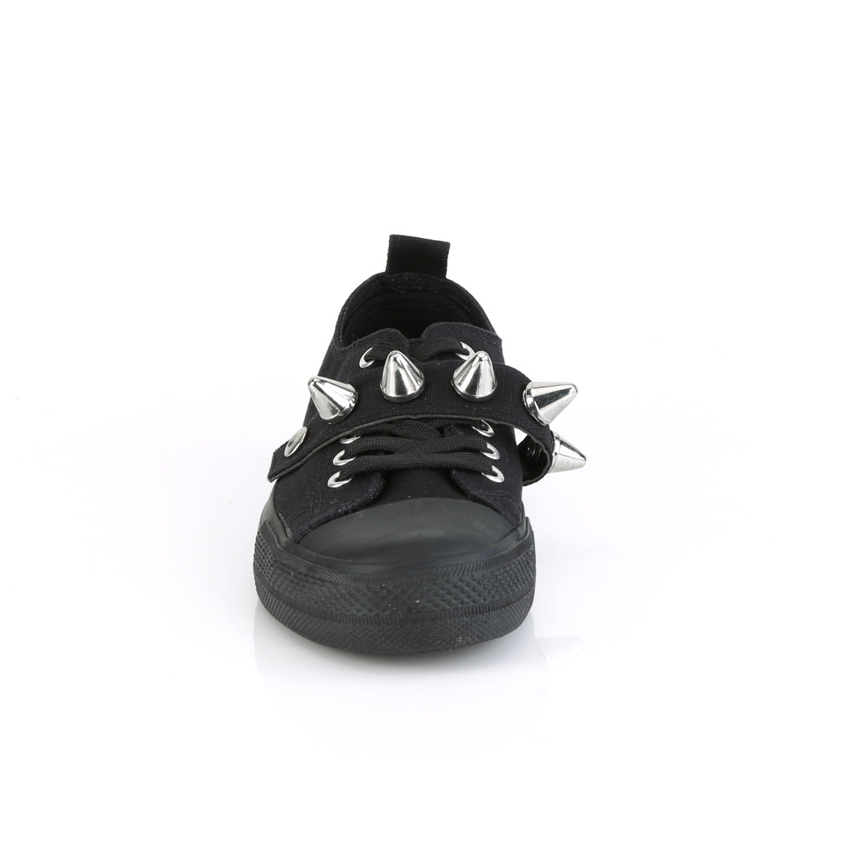 Demonia Cult Sale - "Deviant-04" Sneakers - Black Canvas