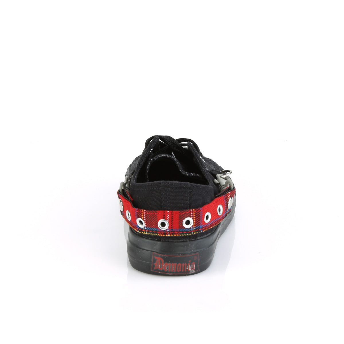Demonia Cult Quality - "Deviant-07" Sneakers - Black Canvas