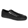 Black Canvas-White Pinstripes