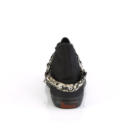 Demonia Cult Value - "Deviant-107" Sneakers - Black Canvas