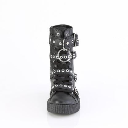 Demonia Cult Special Offer - "Sneeker-320" Sneakers - Black Vegan Leather
