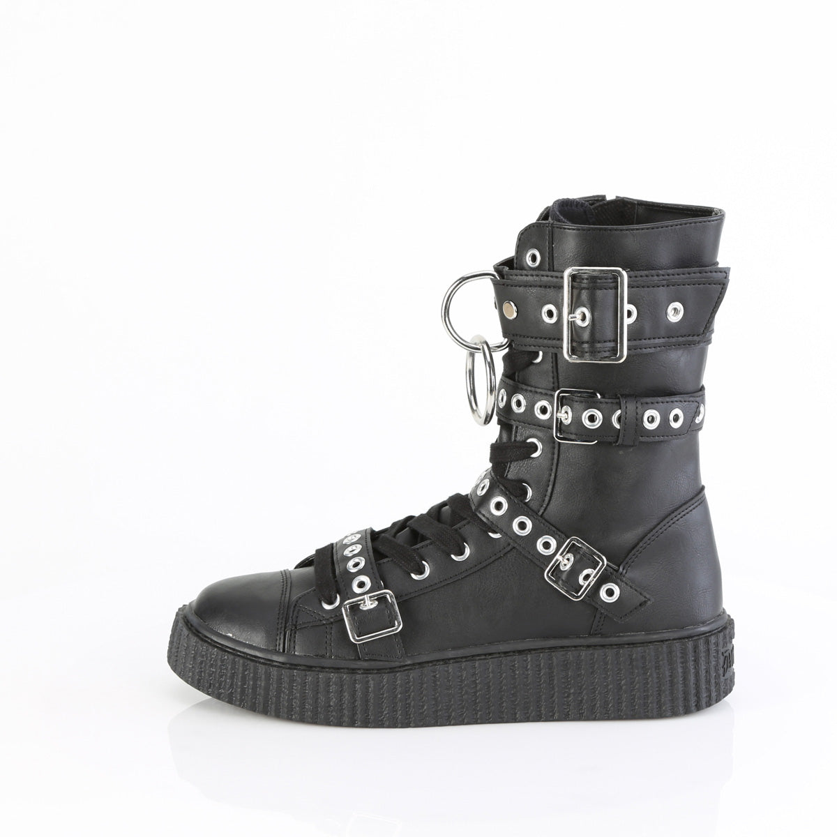 Demonia Cult Special Offer - "Sneeker-320" Sneakers - Black Vegan Leather