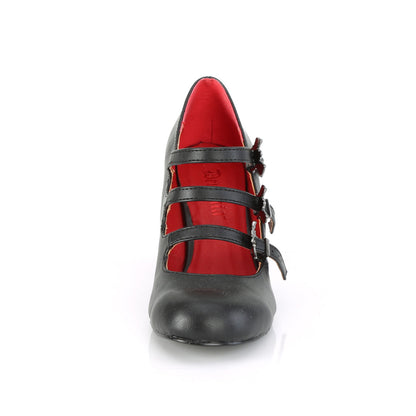 Demonia Cult Exclusive - "Vivika-38" Pumps - Black Vegan Leather