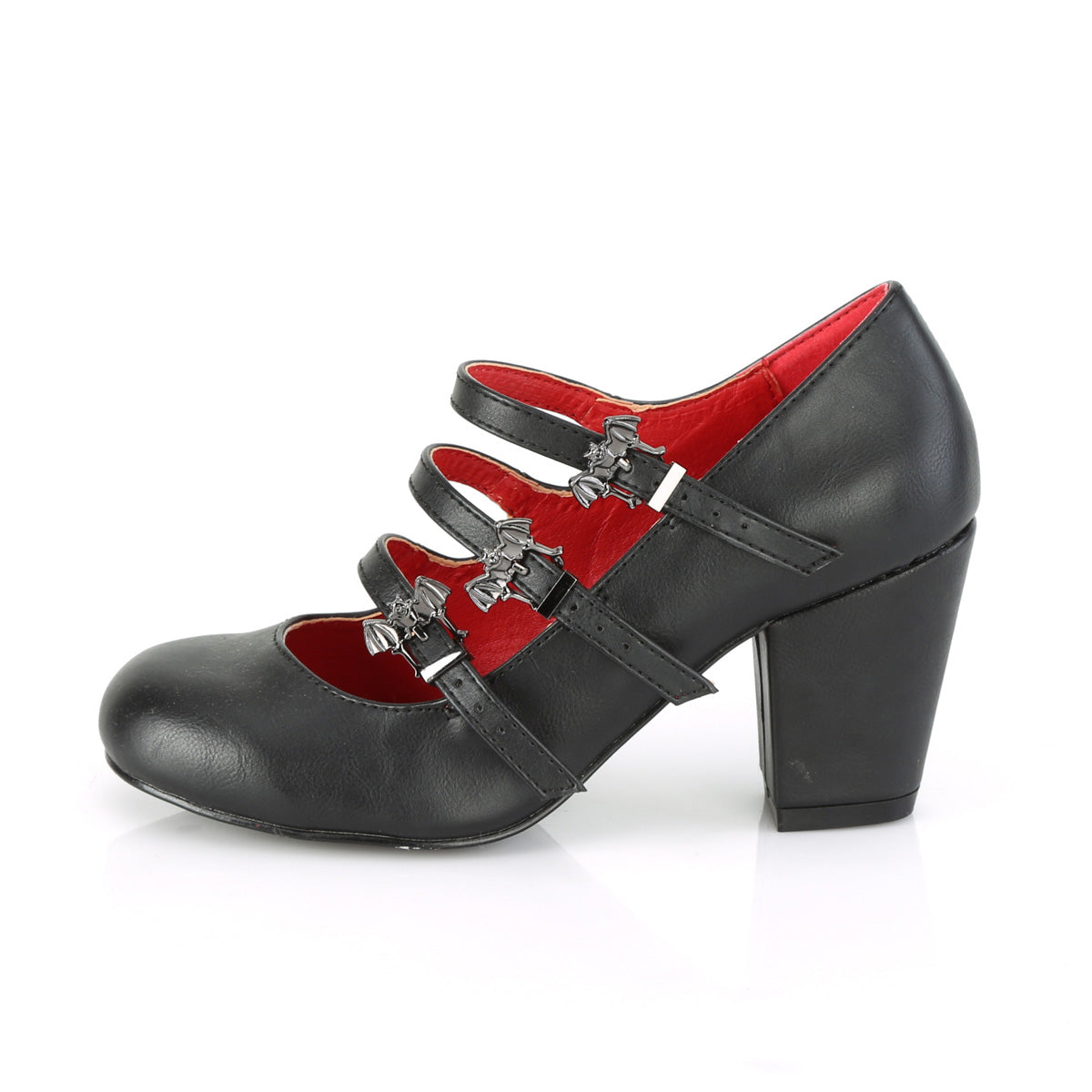 Demonia Cult Exclusive - "Vivika-38" Pumps - Black Vegan Leather