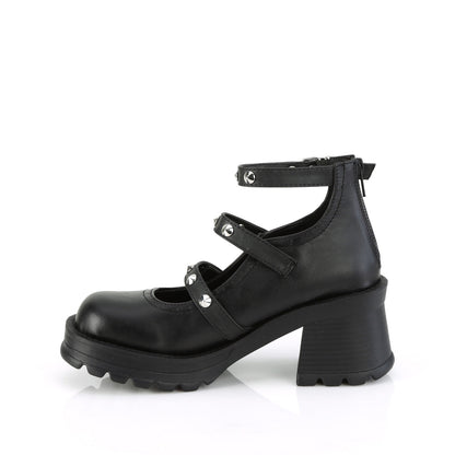 Demonia Cult Trending - "Bratty-30" Pumps - Black Vegan Leather