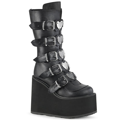 Demonia Cult Recommended - "Swing-230" Boots - Black Vegan Leather