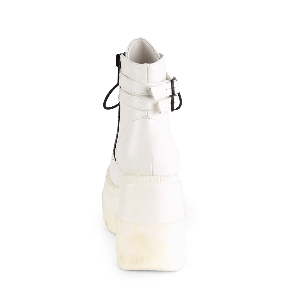 Demonia Cult Popular - "Shaker-52" Boots - White Vegan Leather