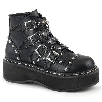 Demonia Cult Deals - "Emily-315" Boots - Black Vegan Leather