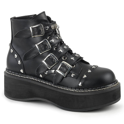 Demonia Cult Deals - "Emily-315" Boots - Black Vegan Leather