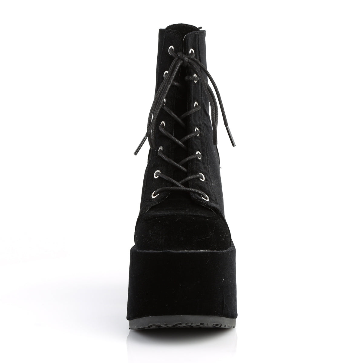Demonia Cult Deals - "Camel-203" Boots - Black Velvet