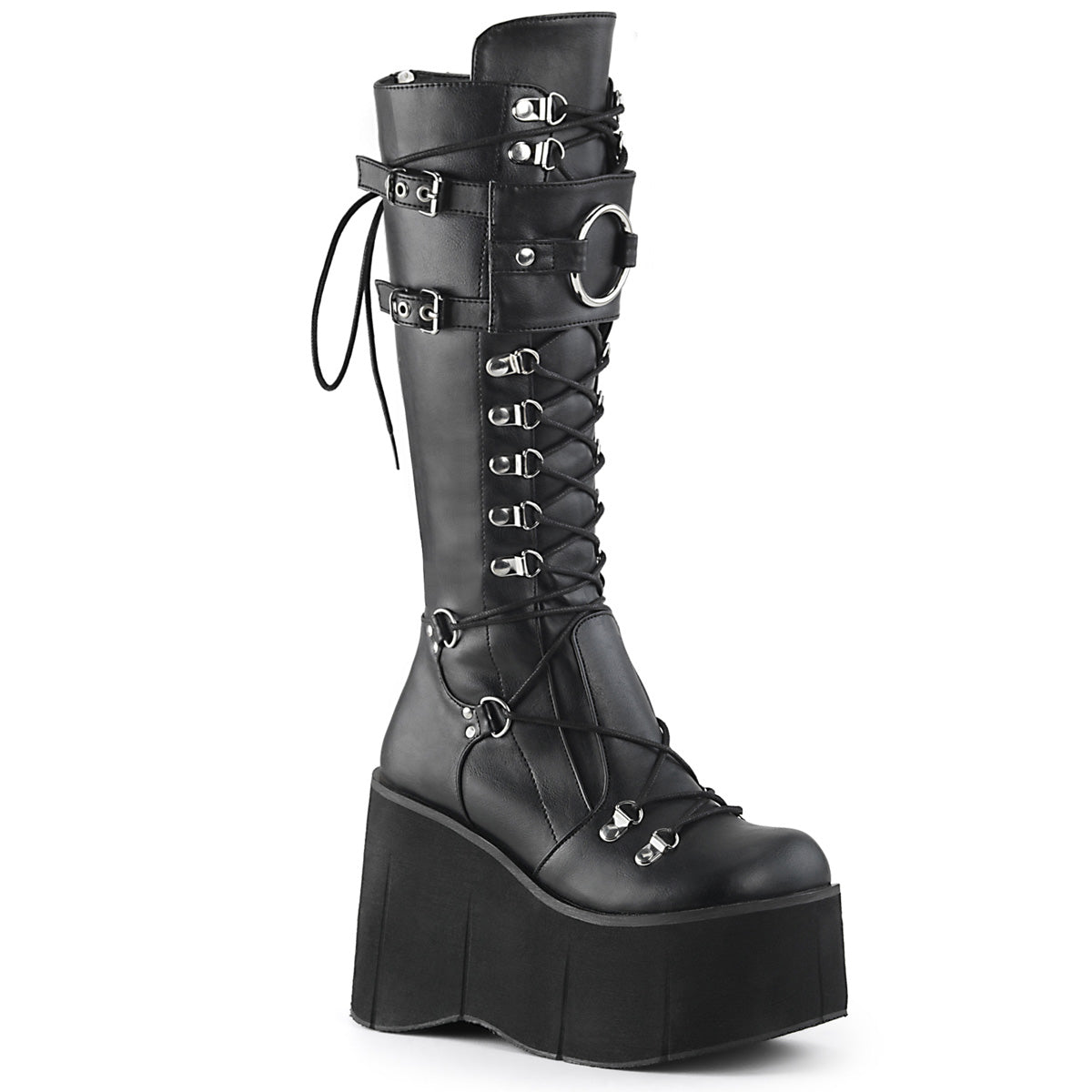 Demonia Cult Featured - "Kera-200" Boots - Black Vegan Leather