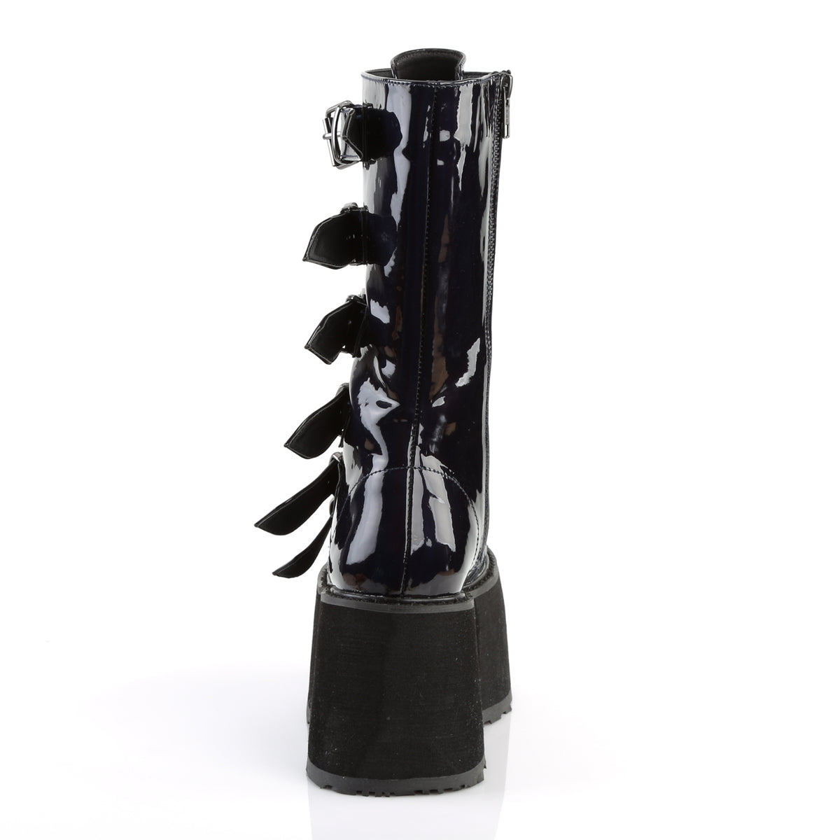 Demonia Cult Value - "Damned-225" Boots - Black Hologram Vegan Leather