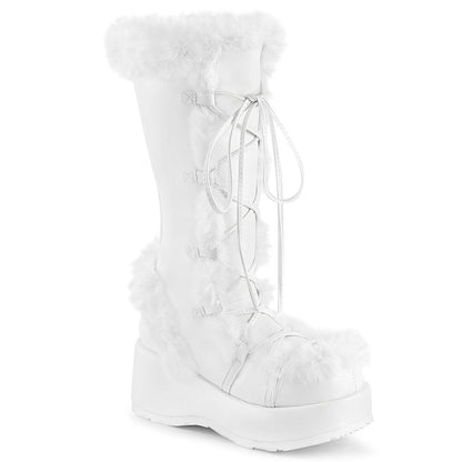 Demonia Cult Quality - "Cubby-311" Boots - White Vegan Leather
