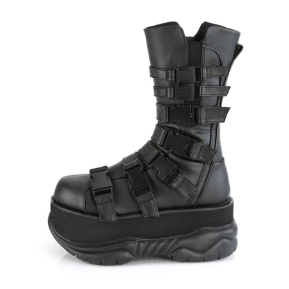 Demonia Cult Customer Favorite - "Neptune-210" Boots - Black Vegan Leather