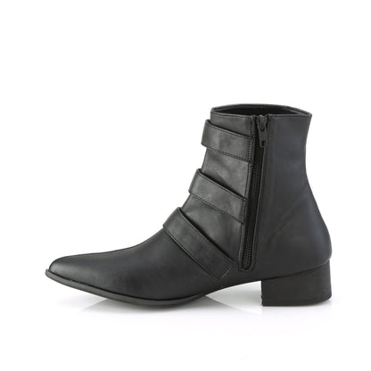 Demonia Cult Sale - "Warlock-50-C" Boots - Black Vegan Leather