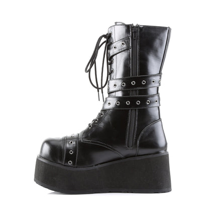 Demonia Cult Everyday - "Trashville-205" Boots - Black Vegan Leather