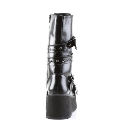 Demonia Cult Everyday - "Trashville-205" Boots - Black Vegan Leather