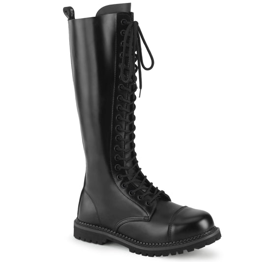Demonia Cult Deals - "Riot-20" Boots - Black Leather