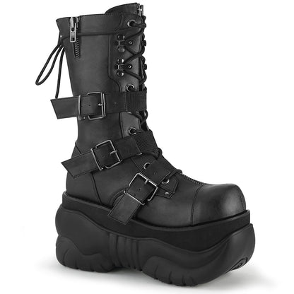 Demonia Cult Top Pick - "Boxer-230" Boots - Black Vegan Leather