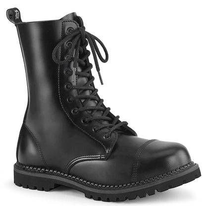 Demonia Cult Best Price - "Riot-10" Boots - Black Leather